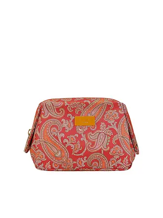 ETRO | Kosmetiktasche - Beauty Case (54 Türkis / Rot) | koralle
